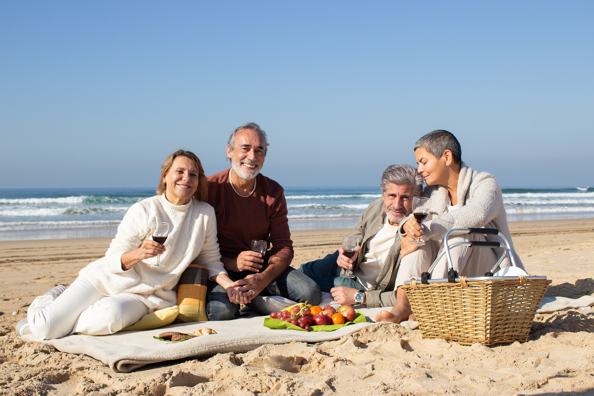 Mayores - Playa - Costa Blanca - España - Salud - Dieta - Mediterráneo 