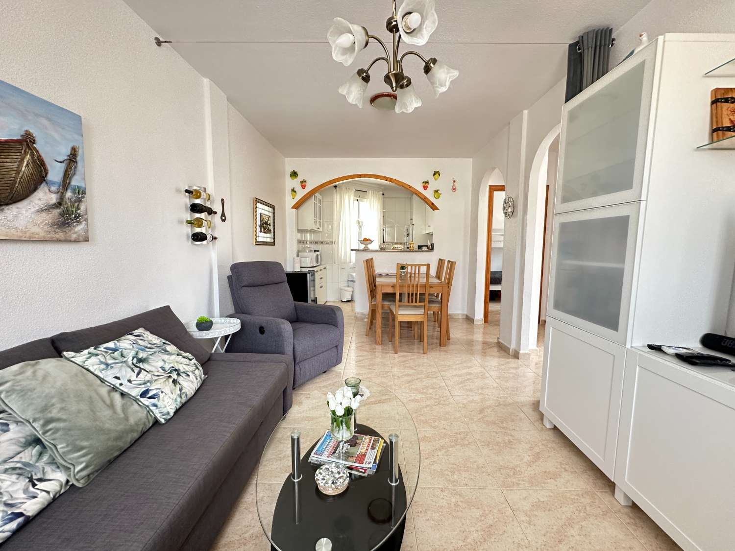 Apartamento en planta alta con jardín en Playa Flamenca