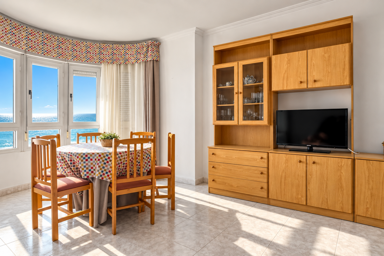 Spacious 3-Bedroom Seafront Apartment with Mediterranean Views